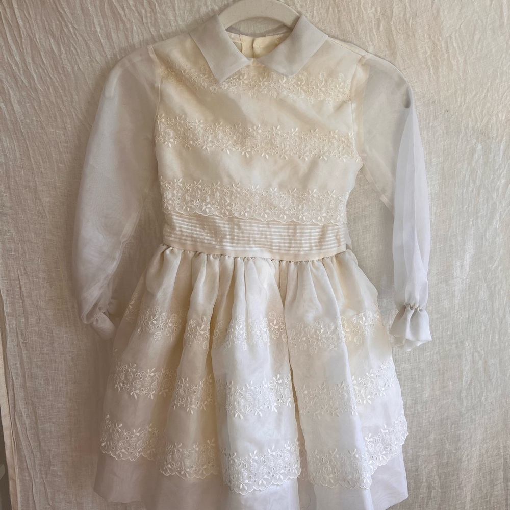 Vintage Ivory L'enfant 4T Girl's Dress